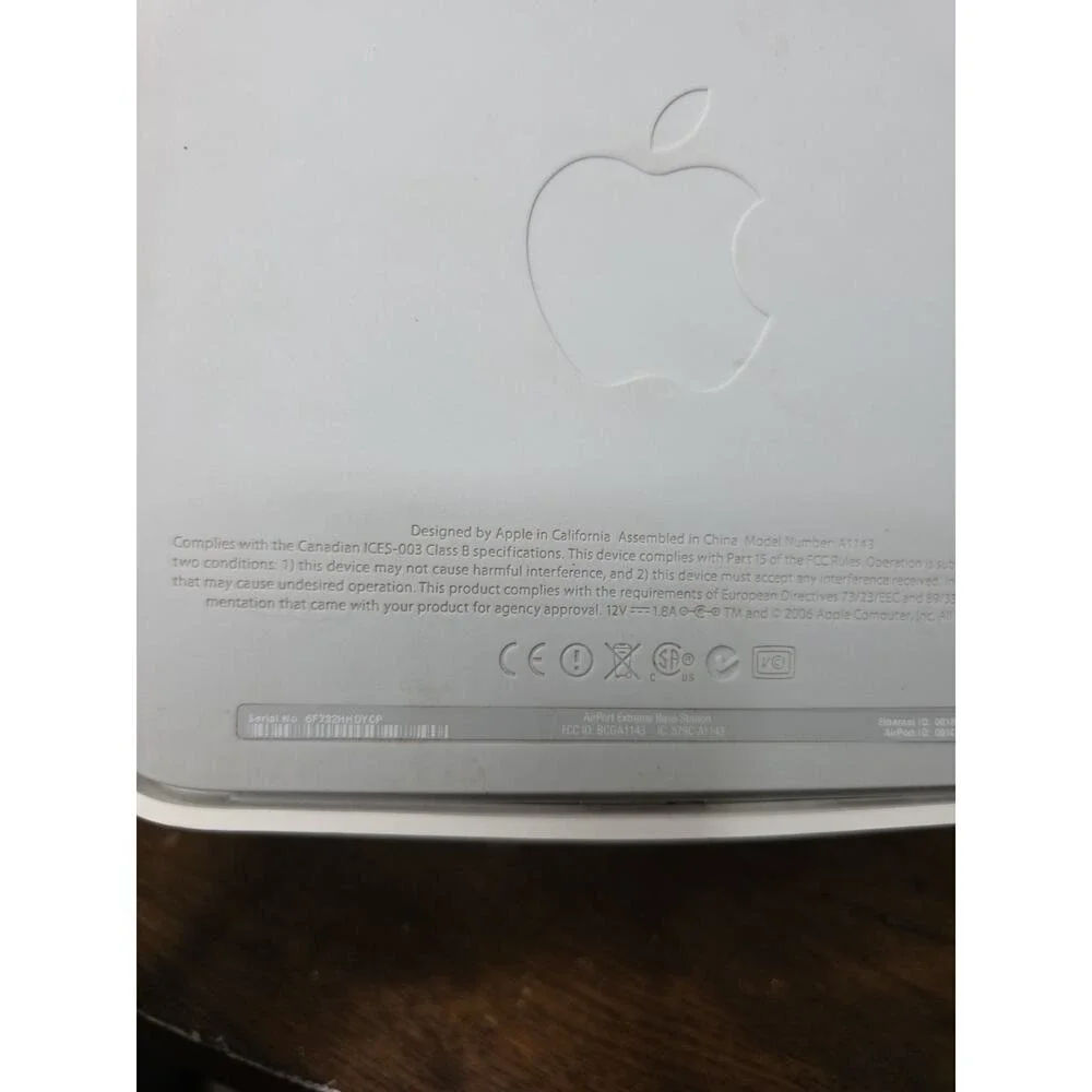 Apple AirPort Extreme Base Station 2nd Gen A1143 Wifi Router - Reset - Fast Ship